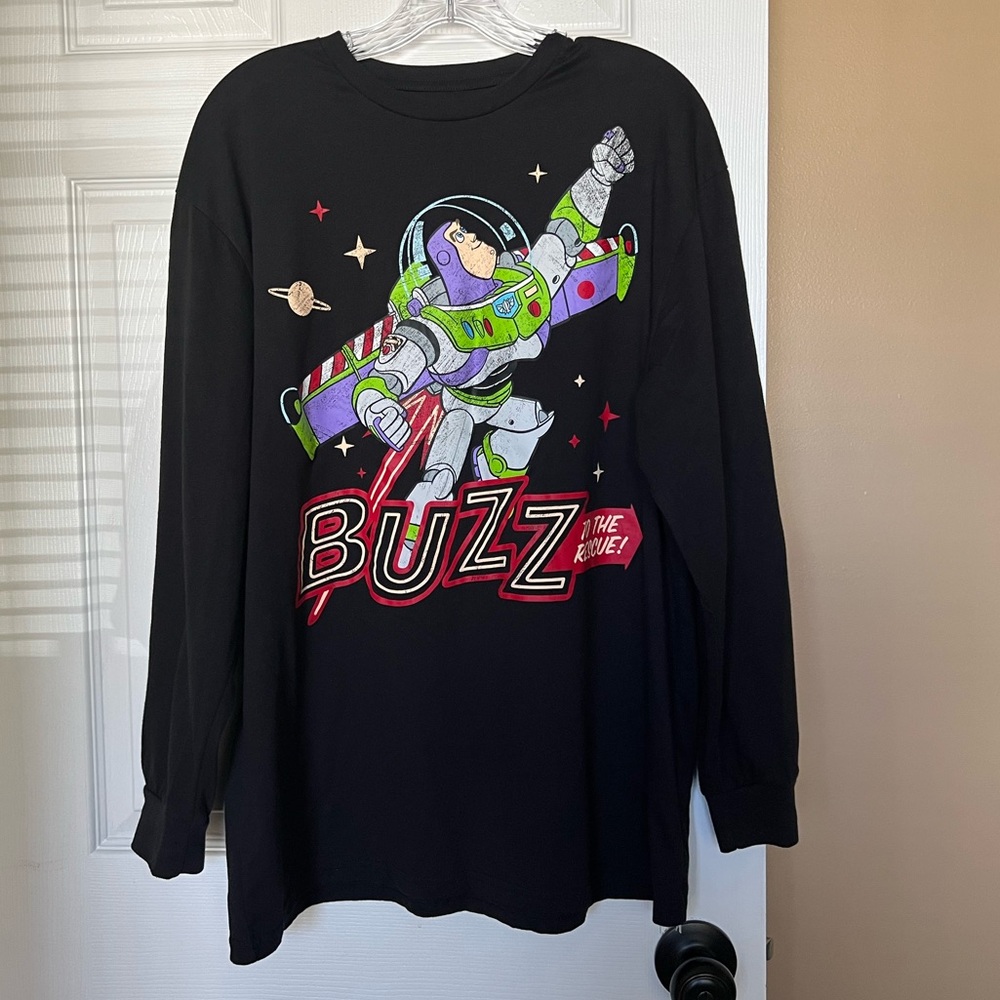 Disney Buzz Lightyear Long Sleeve Shirt Size XL